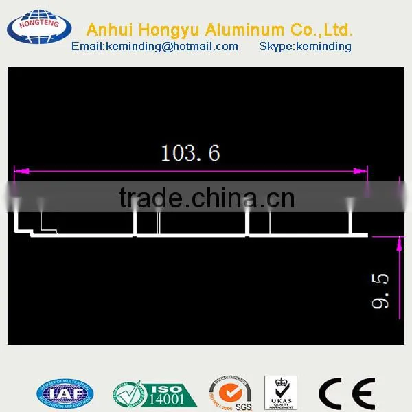 Customized Composite Panel Aluminium Extrusion Profiles