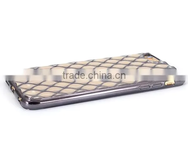 High Quality 100% Smooth Edges Electroplating TPU Transparent Clear Back Mobile Phone Case Cover for IPhone 6 / 6s photo-3