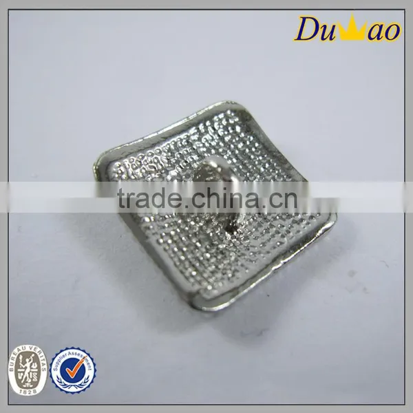 Silver Flatback Surface Pattern Enamel Metal Button Sleeve/shirt Button photo-4