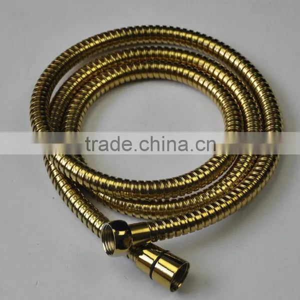 Best Quality Stainless Steel Gold Imitated Double Locks Shower Pipe