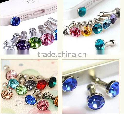 Lovely Mobile Phone 3.5MM Dust Plug / Phone Dust Cover Plug / Dust and Waterproof Mobile Phone photo-5