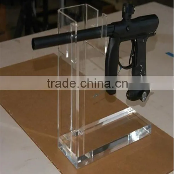 New Invention Crystal Product Acrylic Gun Display Stand