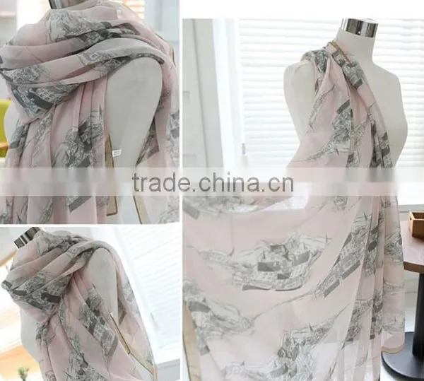 Church Printing Scarf,latest Design Wholesale Cheap Scarf,large Scarf photo-2