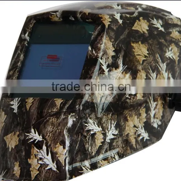 Leaf Picture Attached Solar Welding Helmet With Big View Area