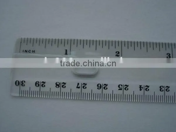 High Quality Transparent 30cm Unfolding Plastic Ruler for School and Office photo-3