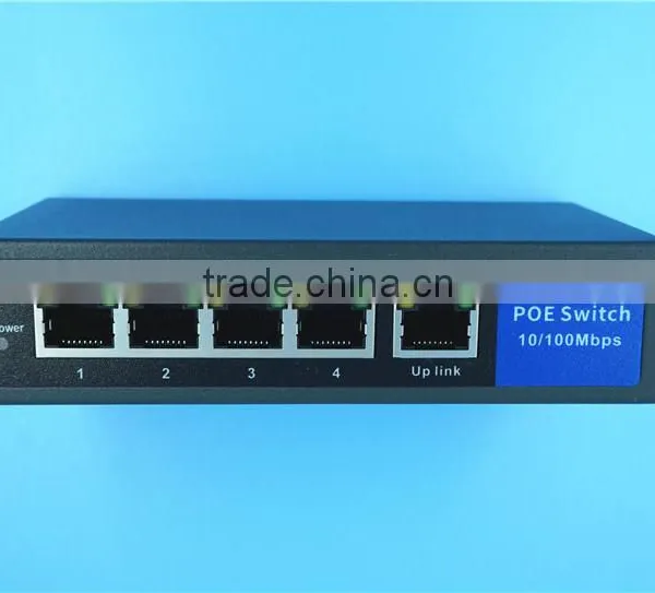 4 port fast POE Switch IEEE 802.3 af /at standard 10/100 Mbps