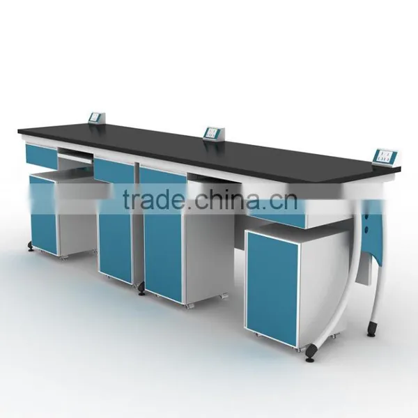 Steel Industrial Workstation Furniture Type Dental Lab Work Bench With Wheels