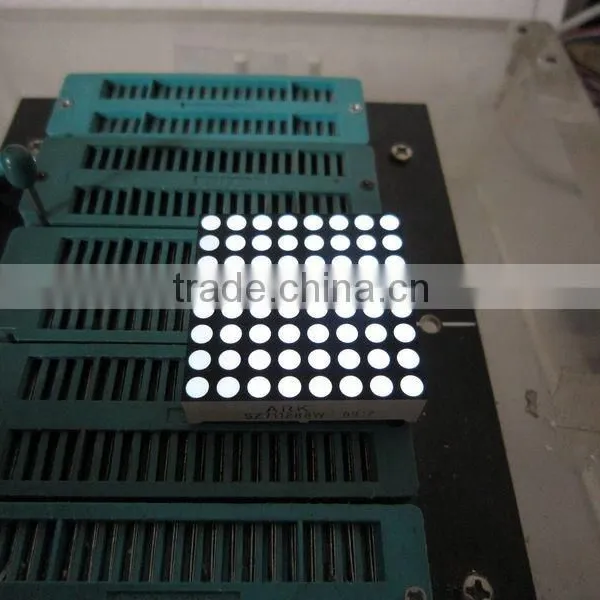 1.2" 8x8 Square Dot AMBER Color Dot Matrix LED Display photo-4