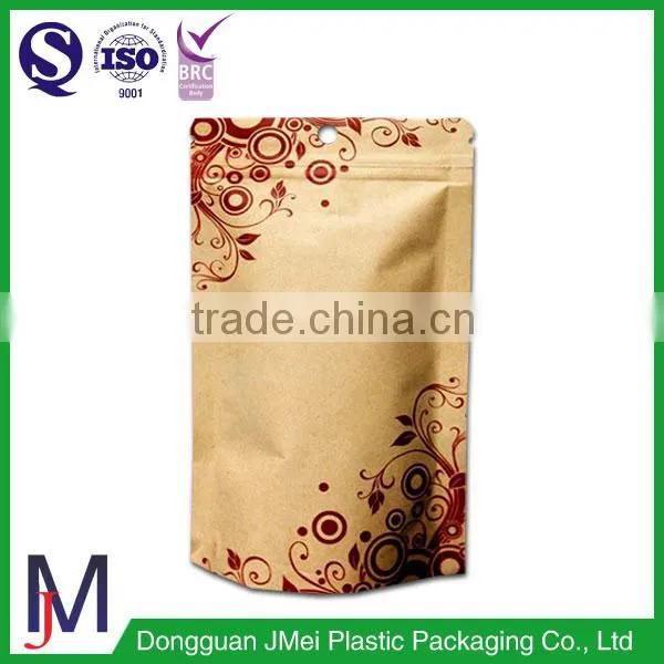 Bottom Price Stand up Kraft Paper Bag for Coffee Packing With Zipper Bag photo-5