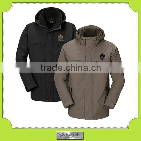 Wind-proof, Water-proof Men's Red Nylon Winter Ski Jacket photo-3