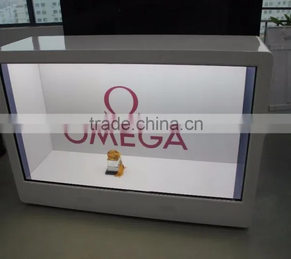 26inch 1080p Media Player t Lcd Transparent Advertising Display for Shopping Mall