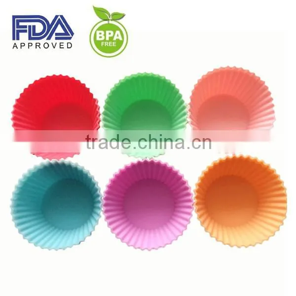 Wholesale Popular Baking Cups FDA Silicone Cupcake Liner to Amazon photo-4