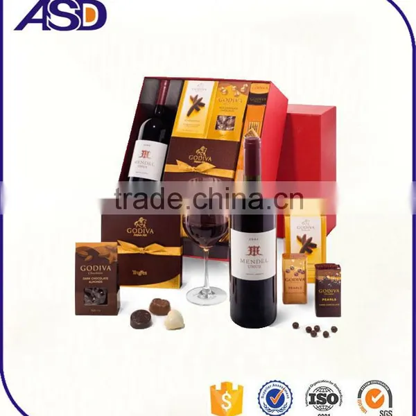 Recycled Materials Feature and Beverage Industrial Use Paper Gift Box for Wine /wine Packaging Boxes