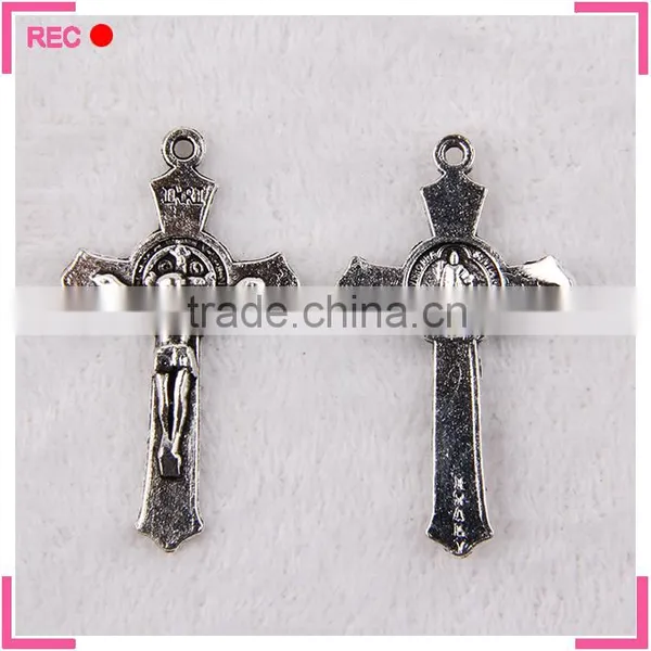 Cross Pendants for Jewelry Making, Jesus With Cross Religious Pendants photo-4