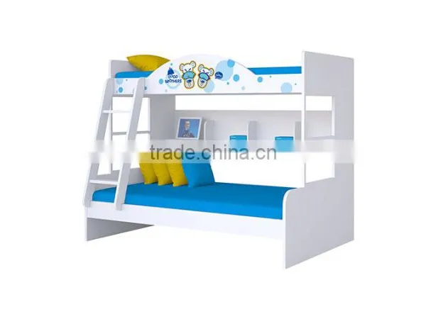 Factory Supply Newest Design MDF Material Kids Bunk Bed photo-2