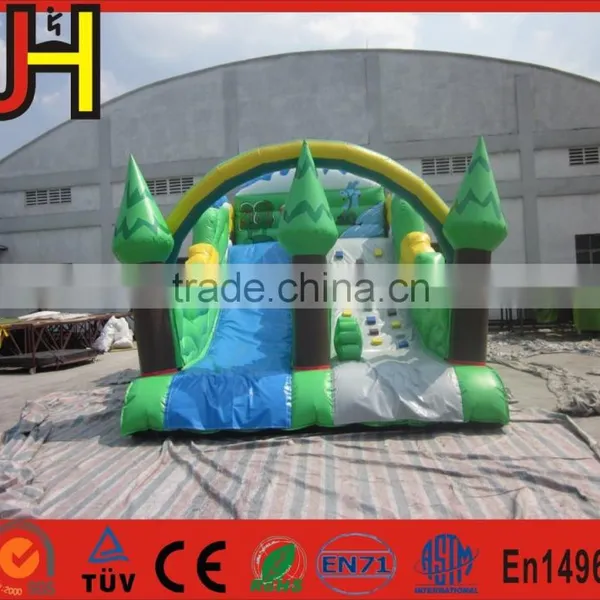 Green Forest Jungle Jumper Inflatable Bouncer Slide, Forest Water Slide photo-6