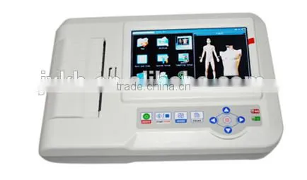 Portable Ecg Machine Digital 6-channel Touch Screen Color Electrocardiograph ECG EKG Machine With Software photo-2