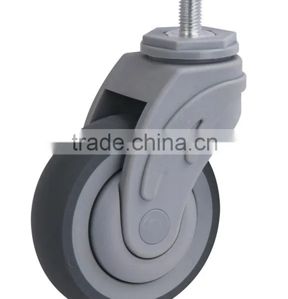 Durable Swivel Hospital Bed Caster Wheel With Brake