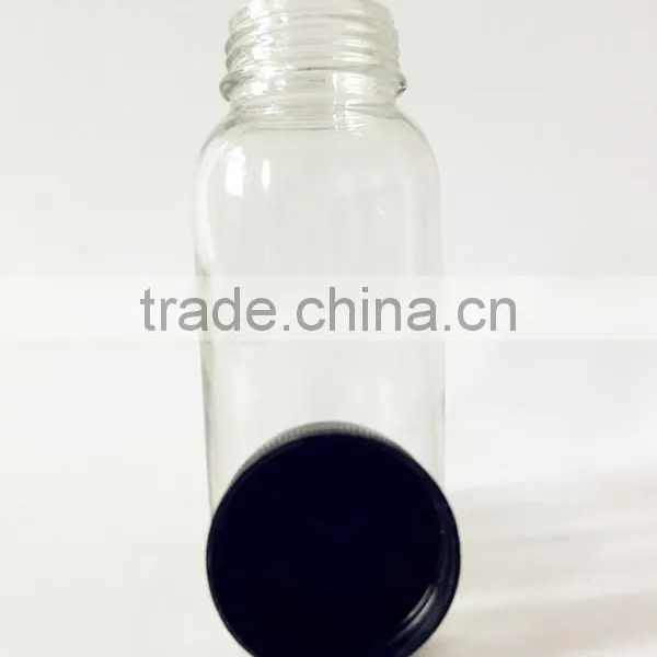 150ml Mini White Glass Packaging Empty Bottle With Twist Lid