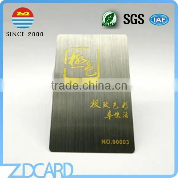 Metal / Silver Color Brushed Metal Business Cards photo-5