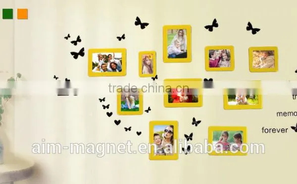 Custom Crystal Surface Wholesale Gifts Magnet Picture Frames Magnetic Photo Frame photo-3