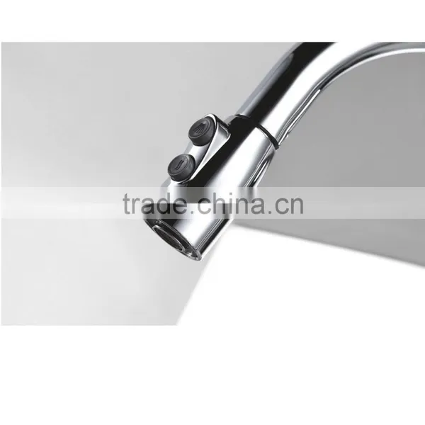 New Style Deck Mounted Retractable Pull Out Kitchen Sink Mixer Faucet photo-3