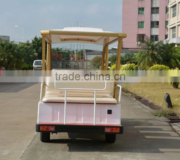 Latest Model Amusement Park 14 Passenger Electric Tourist Shuttle Bus photo-5