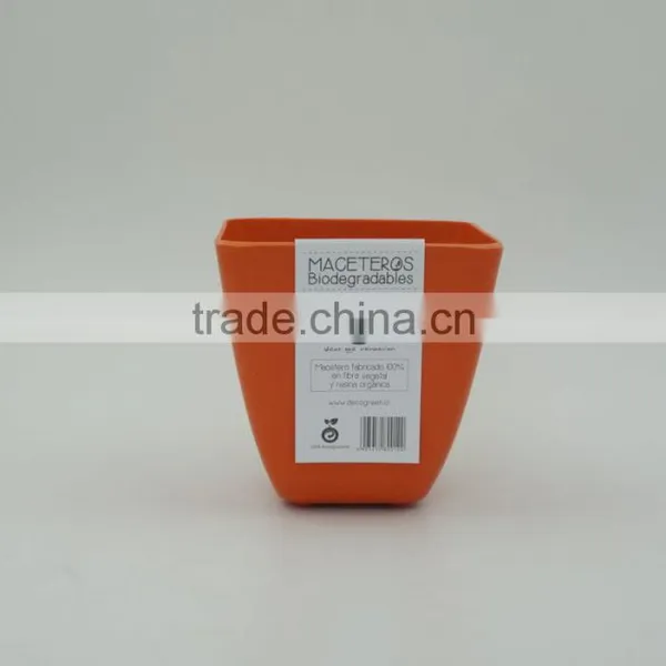 Biodegradable Bamboo Fiber Colorful Flower Pot photo-3