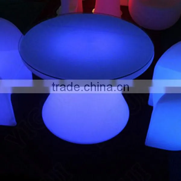 Plastic Material and Commercial Furniture General Use Glowing Dining Tables photo-3