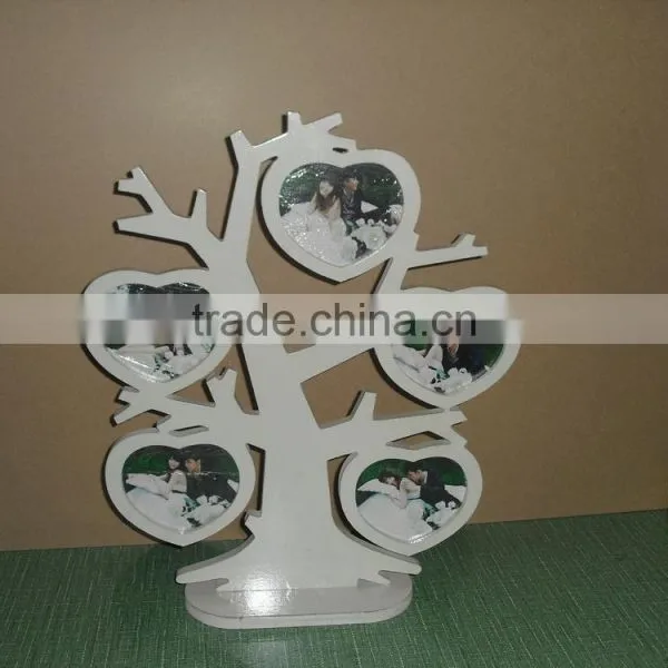 Handmade Carved Heart Shape Wooden Photo Frame,wood Craft for Home Decoration photo-2