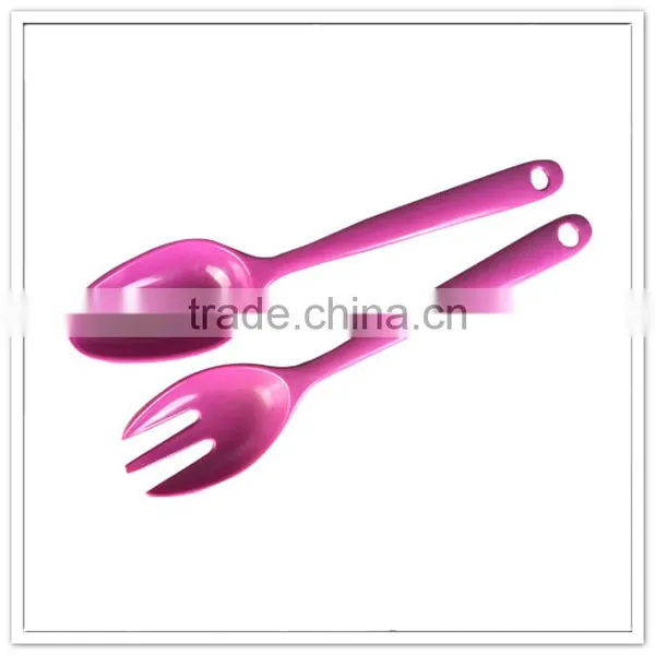 Wholesale BPA Free Durable Superior White External Printed Melamine Spoon and Fork for Children photo-2