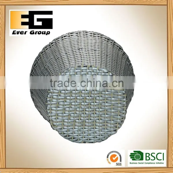 Grey Woven Flowerpot With PVC Linner/ Storage Bucket/Garden Planter photo-3