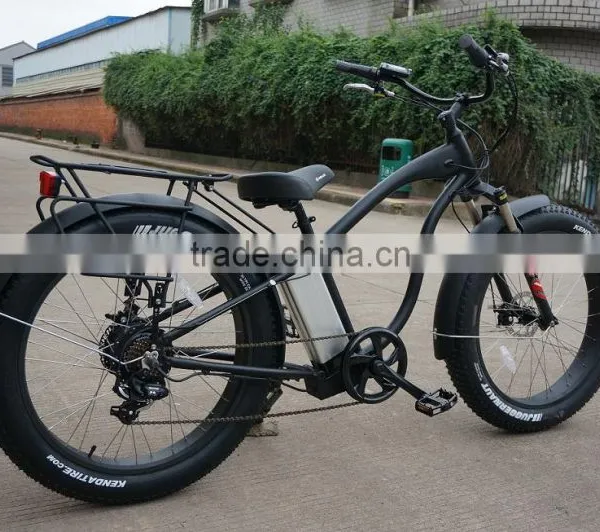 26" 7speed Fat Bike Electric Beach Cruiser Bicycle Snow Electric Bike photo-4