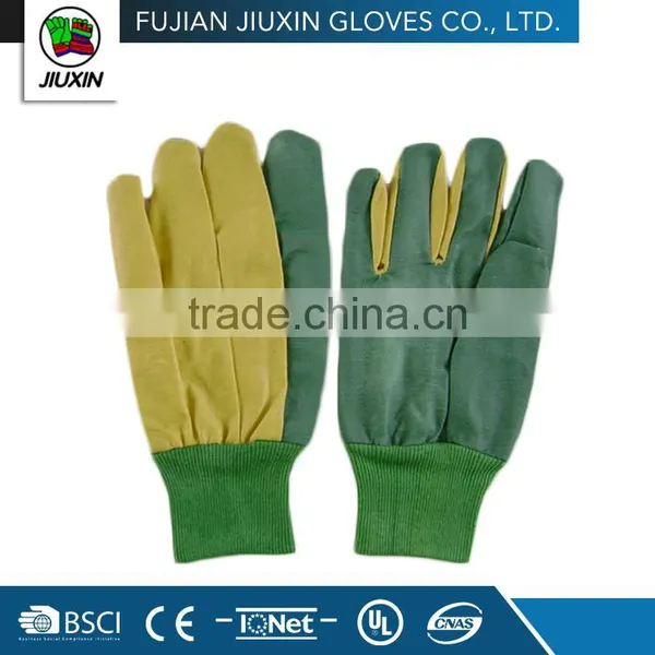 JX68A112 Industrial Different Colors Full PVC Impregnated Glove