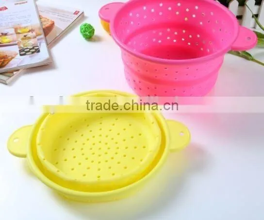 Foldable Pasta Basket,silicone Rubber Basket,silicone Folding Basket photo-6
