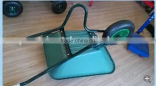 150KG Loading Europe Plastic Bucket Tray Garden Tools Wheelbarrow WB6424S photo-5