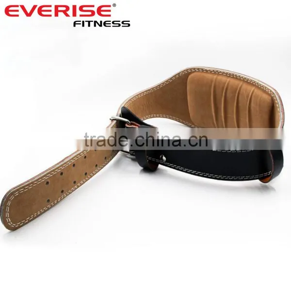 Crossfit Foam Padded Leather Weightlifting Belt photo-6