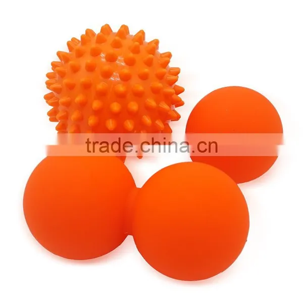 Massage Ball Set With 1 Lacrosse Ball 1 Peanut Ball 1 Spiky Ball photo-3