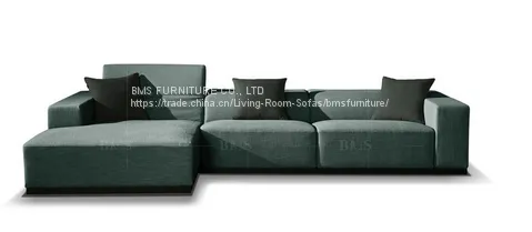 Customerized Fabric Sofa Made in China Europen Slant Seat Design Movelable photo-2