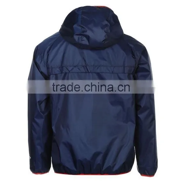 100% Polyester Mock Neck Collar Lightweight Wind Breaker photo-2