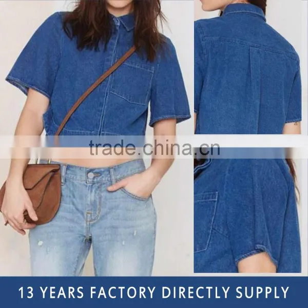2015 New Products Summer Clothes Denim Shirt