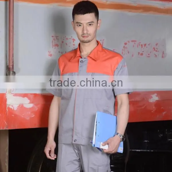 Unisex Cotton Drill High Visibility Button Work Shirts photo-4