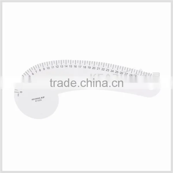 Kearing 32cm Luxury Metal Very Form Rulers for Fashion Designing Aluminum Rulers# 6132A