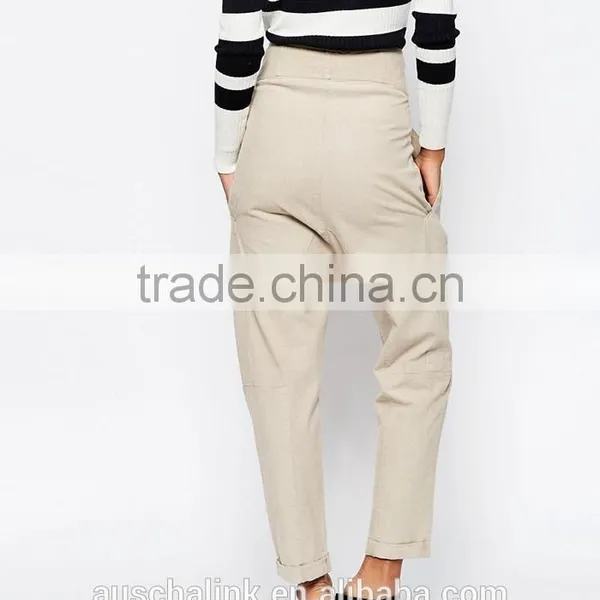 Best Selling Girls High Waist Harem Trousers Low Price photo-3
