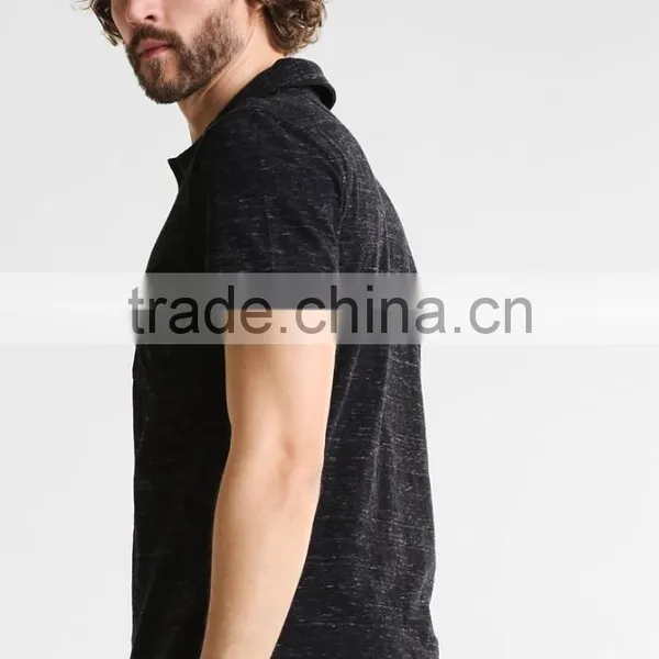 MGOO Polo Shirt Factory Supplied Two Button Short Sleeve Men Dry Fit Polo Shirts Wholesale photo-2
