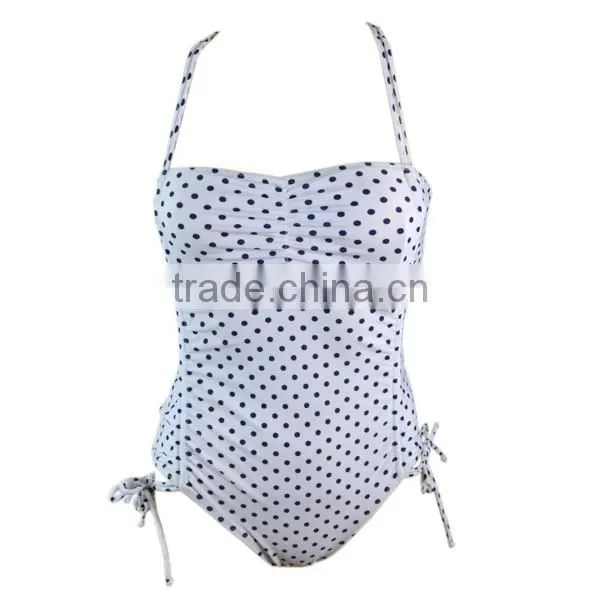 Dot Print Fabric Ladies One Piece Swimwear photo-2