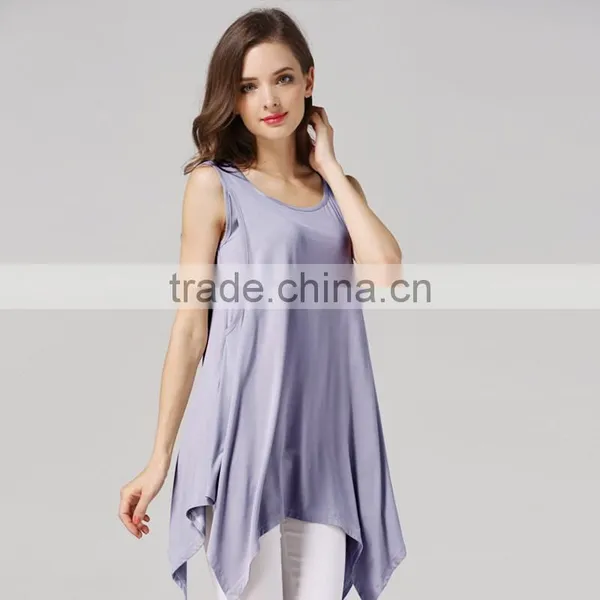 Blouse Sleeveless Nursing Clothes Thin Section Breastfeeding Clothing Modal Maternity Mother Outdoor Tops