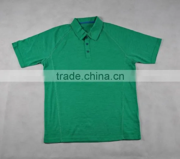 100% Men's Superfine Merino Wool Fashionable Golf Polo T-Shirts Size Plus photo-2