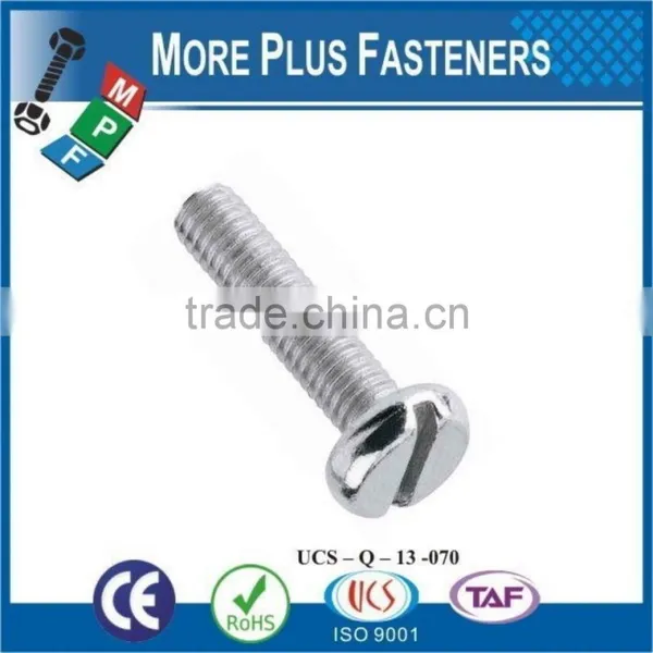 Made in Taiwan DIN 85 ISO 1580 Slotted Pan Head Machine Screw DIN 85 photo-3