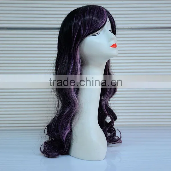 Heat Resistant Synthetic Fiber Ombre Wig,Natural Scalp Synthetic Hair Wig photo-5